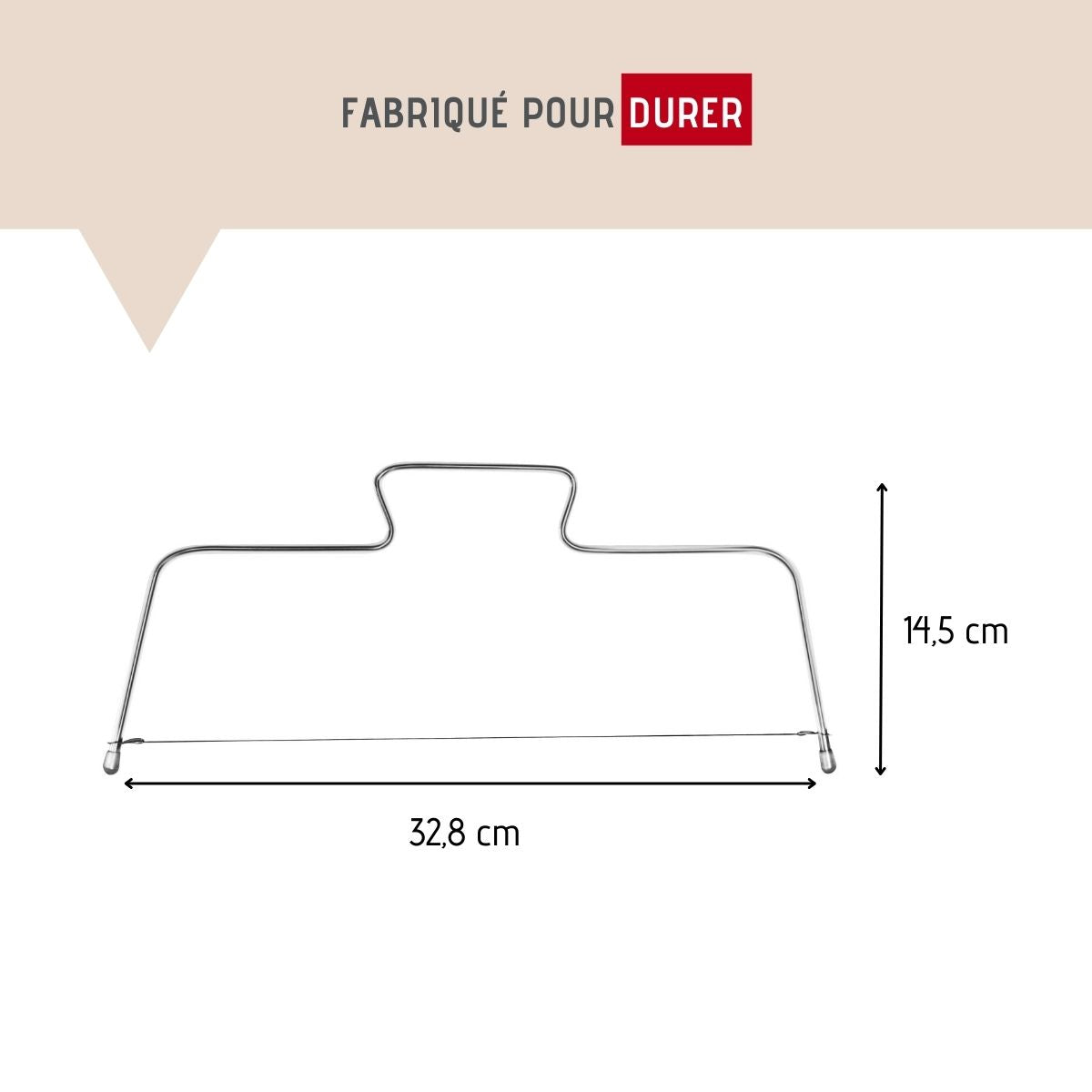 Trancheur à gâteau avec deux fils de rechange  Pâtisserie FM Professional - Mathon - 3