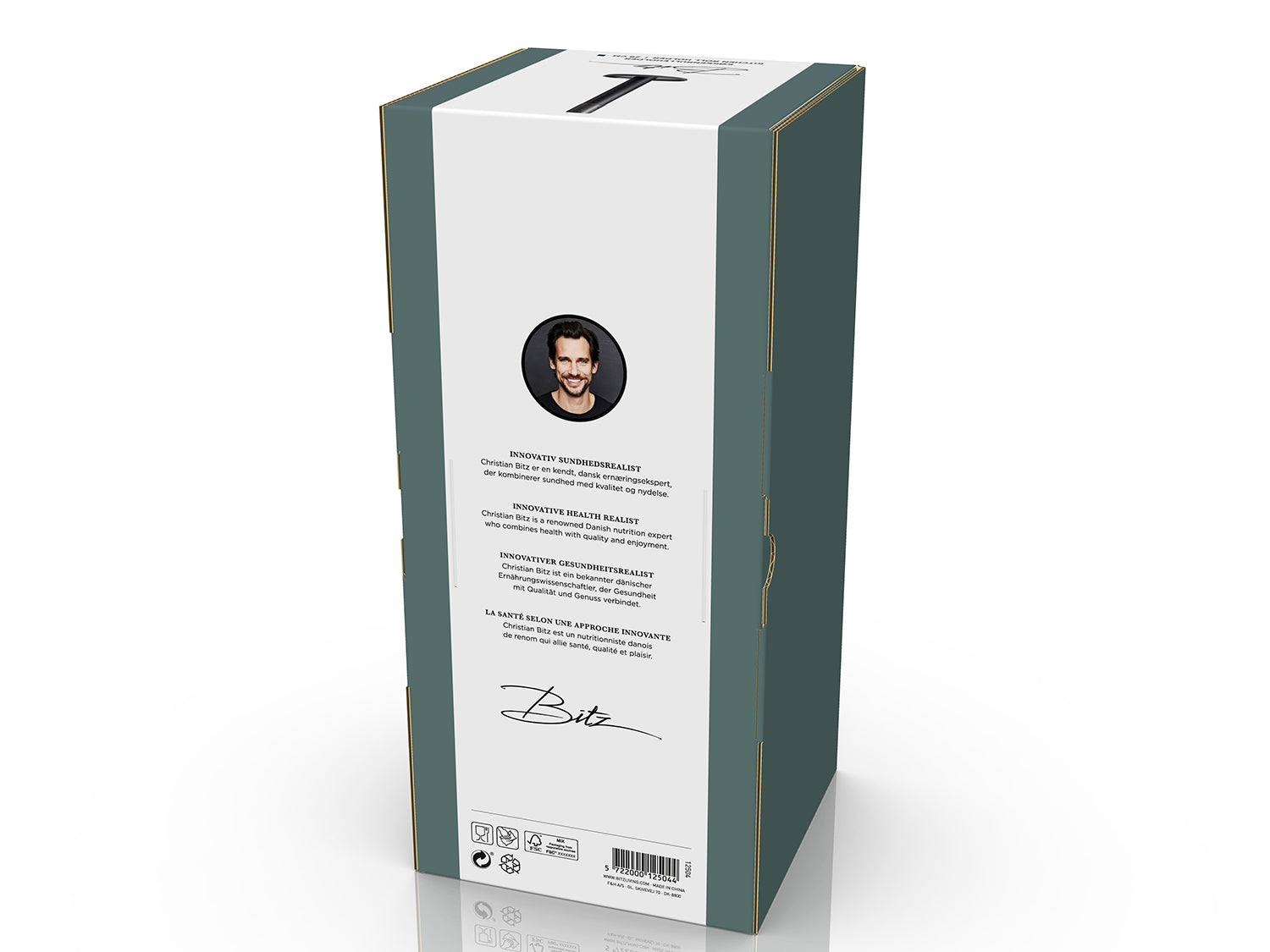 Porte-rouleau essuie-tout GASTRO en grès émaillé Noir Bitz - Mathon - 6