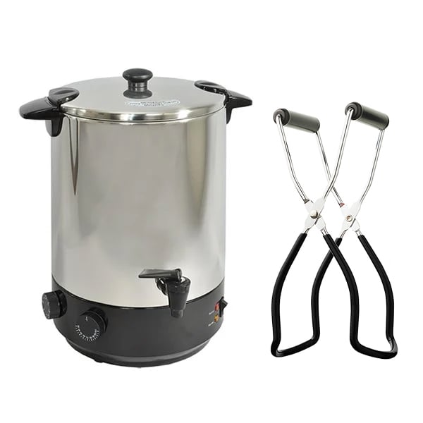 Lot stérilisateur inox 28L et pince à bocal - Mathon - 1