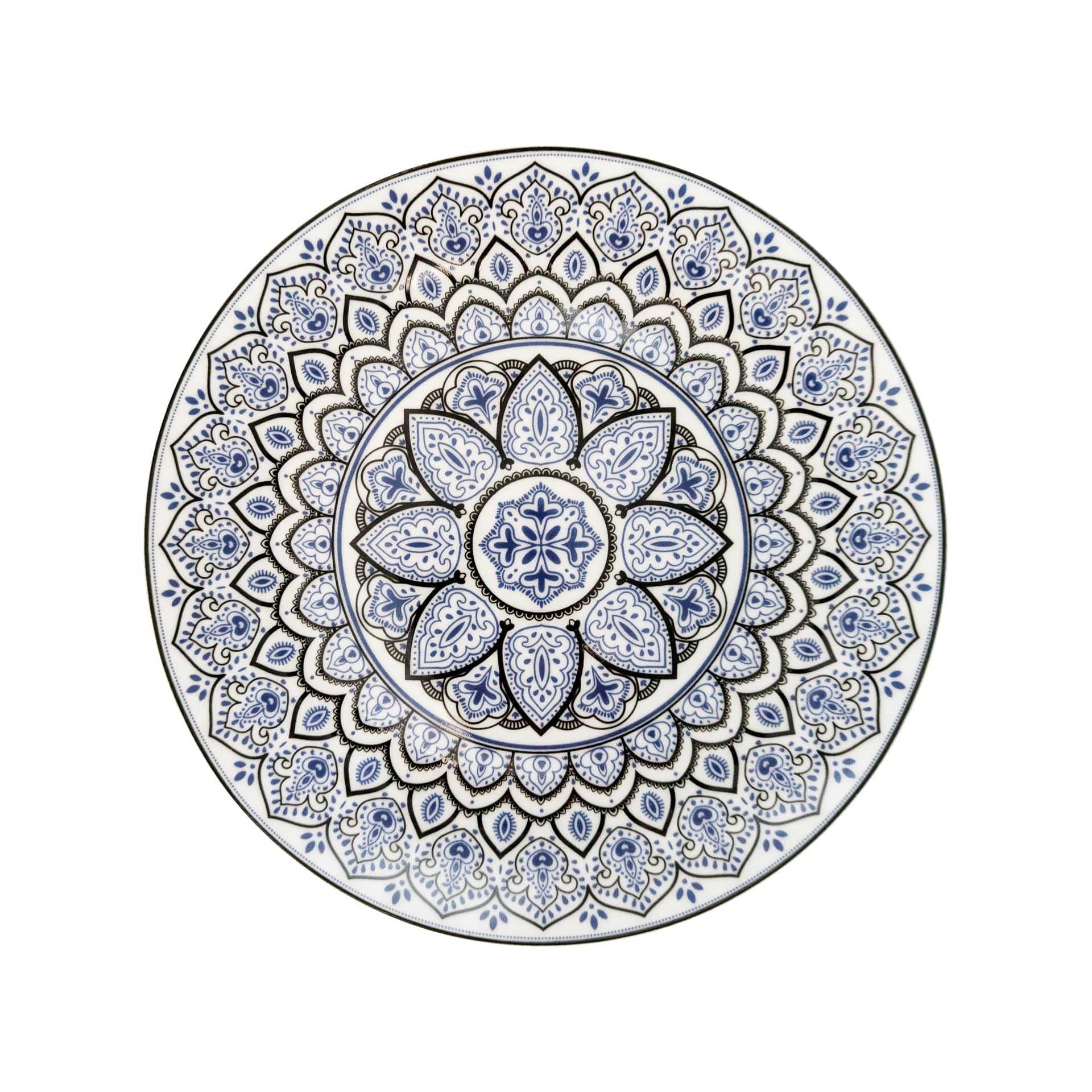 6 assiettes à dessert 19cm Jaipur Santa Clara - Mathon - 1