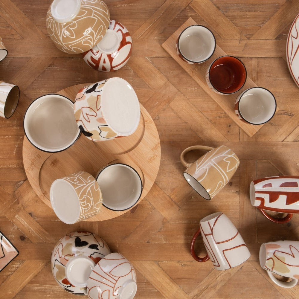 Plateau et ses 3 bols Ambre Amadeus - Mathon - 3