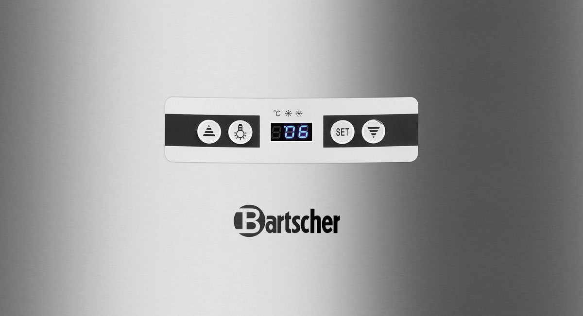 Vitrine Réfrigérée 4 Faces Vitrées à Gâteaux - 400 Litres - Bartscher - Mathon - 5