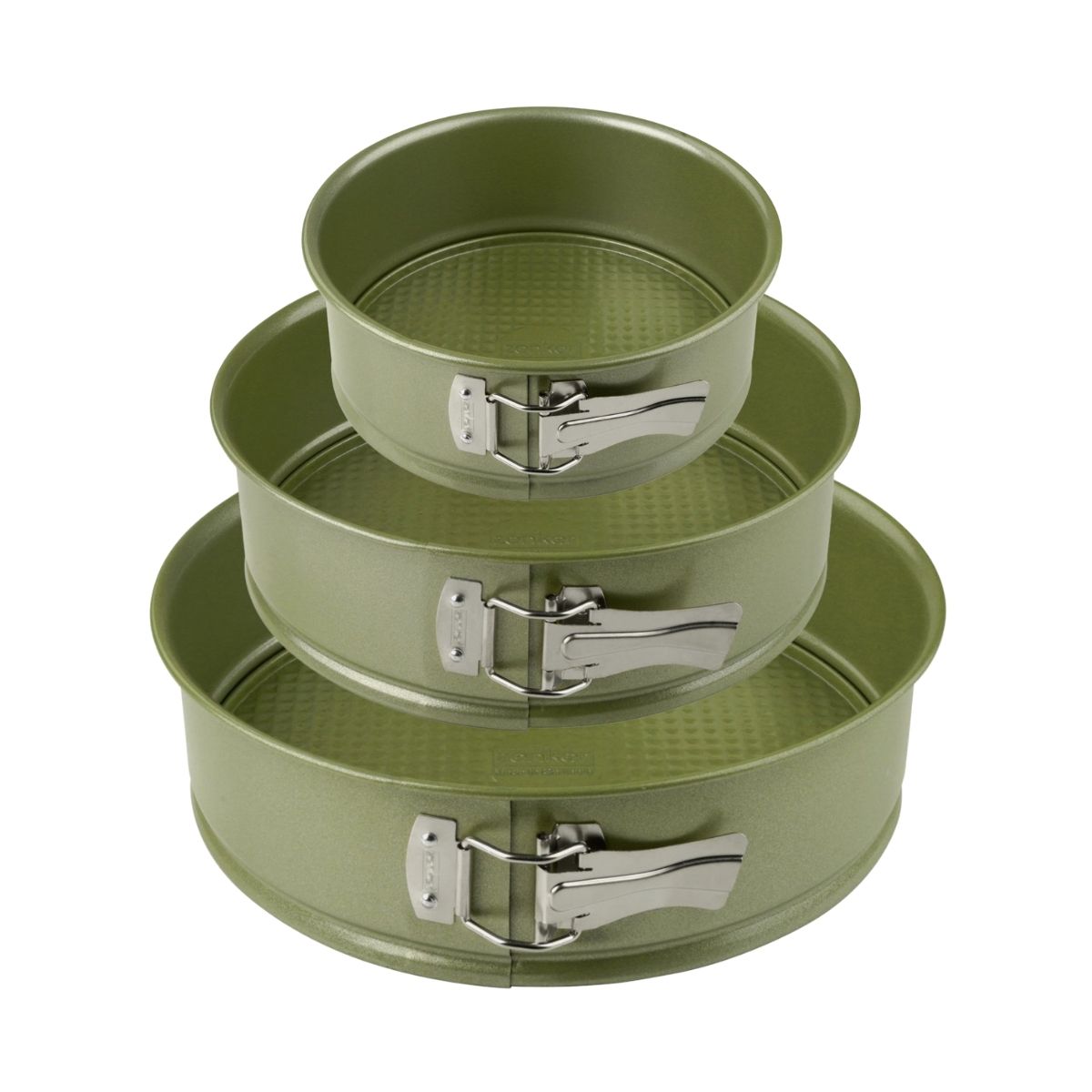 Set de 3 moules à manqué à charnière 20 cm 24 cm et 26 cm Zenker Green Vision Zenker - Mathon - 1