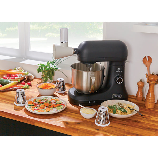 Lot kit hachoir à viande et kit tranchoir et râpes pour robot pâtissier  Mathon - Mathon - 3