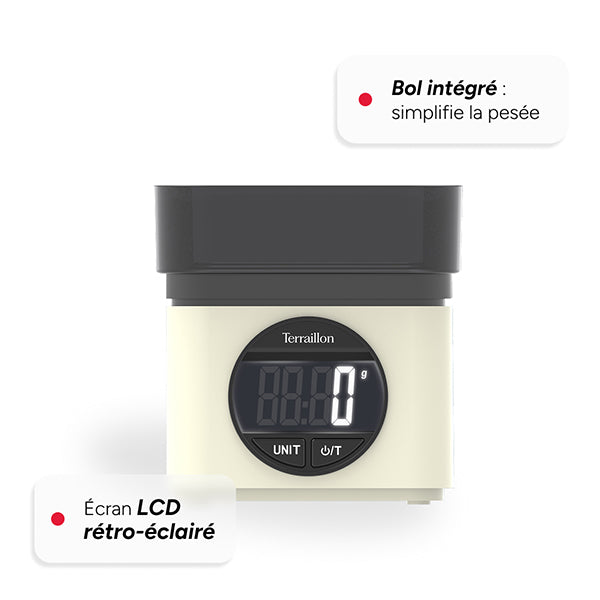 Balance électronique BA22 mythique crème 5 kg Terraillon - Mathon - 4