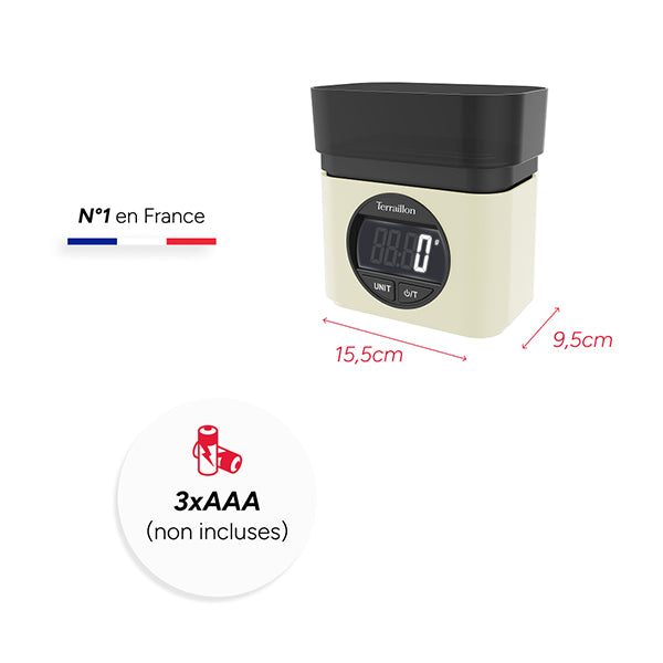 Balance électronique BA22 mythique crème 5 kg Terraillon - Mathon - 5