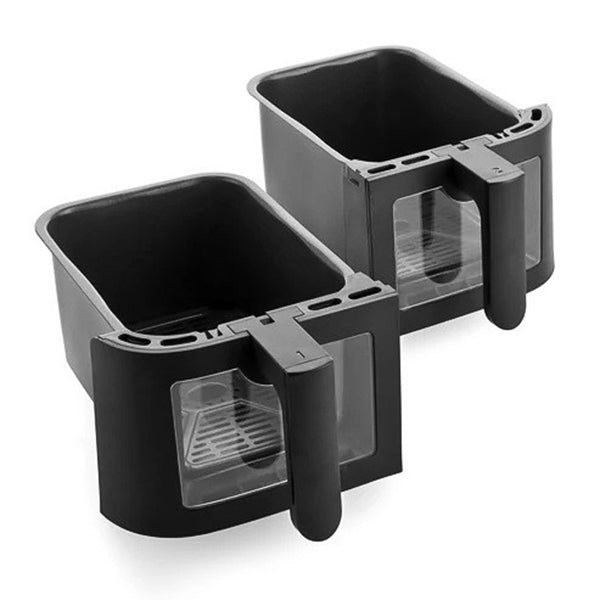 Friteuse à air chaud 2 paniers Dual Zone Bistro 8 L 3000 W Green pan - Mathon - 6