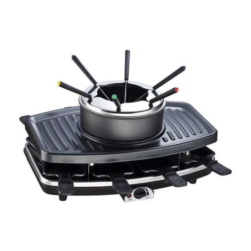 Continental Edison Fd12881 Appareil A Raclette Et Fondue 8 Personnes - Noir Continental Edison - Mathon - 2