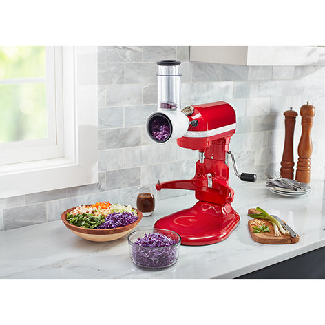 Tranchoir et râpes cylindre 5KSMVSA pour robot Artisan Kitchenaid - Mathon - 2