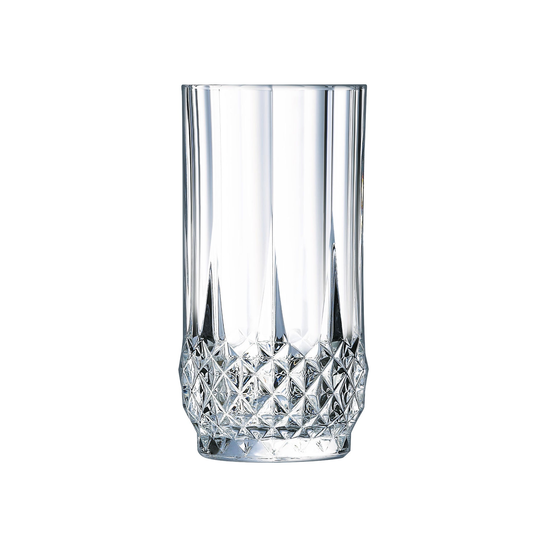 4 verres forme haute 28cl Longchamp Cristal d
