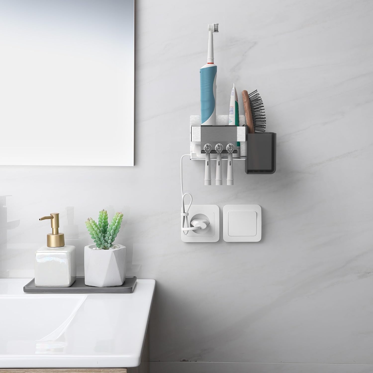 Porte Brosse à Dents Mural sans Perçage Acier Inoxydable Vendos85 - Mathon