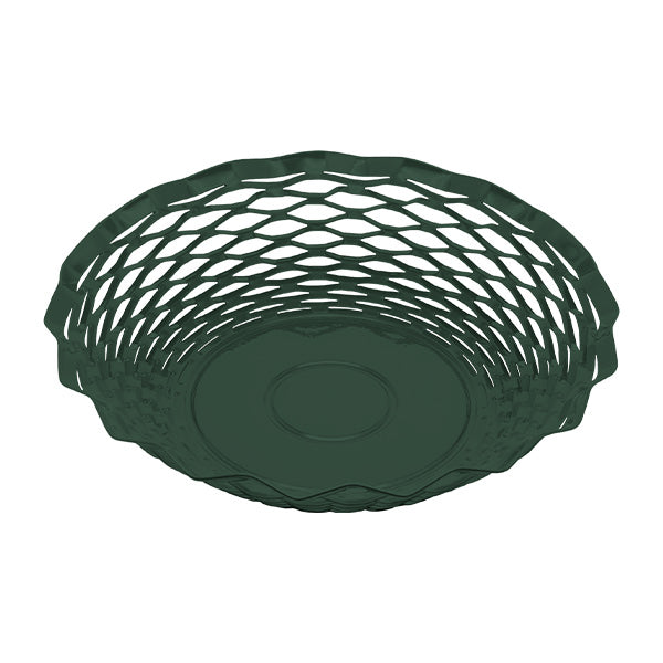 Corbeille ronde Vintage 24,5 cm vert sapin Roger Orfèvre - Mathon - 1