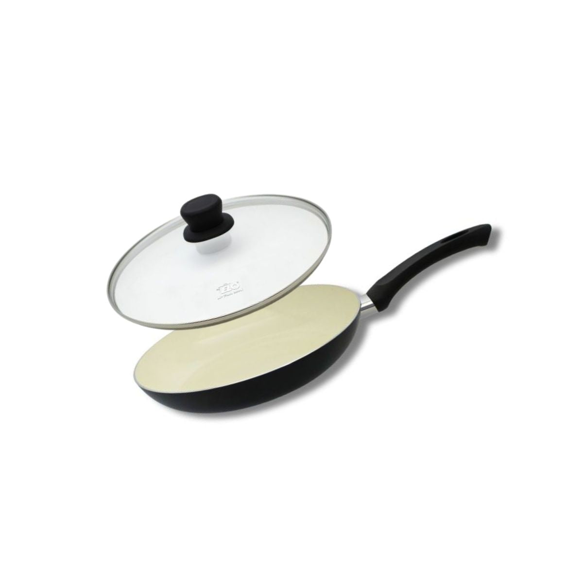 Poêle 24 cm céramique sans PFAS et son couvercle Elo - Mathon - 1