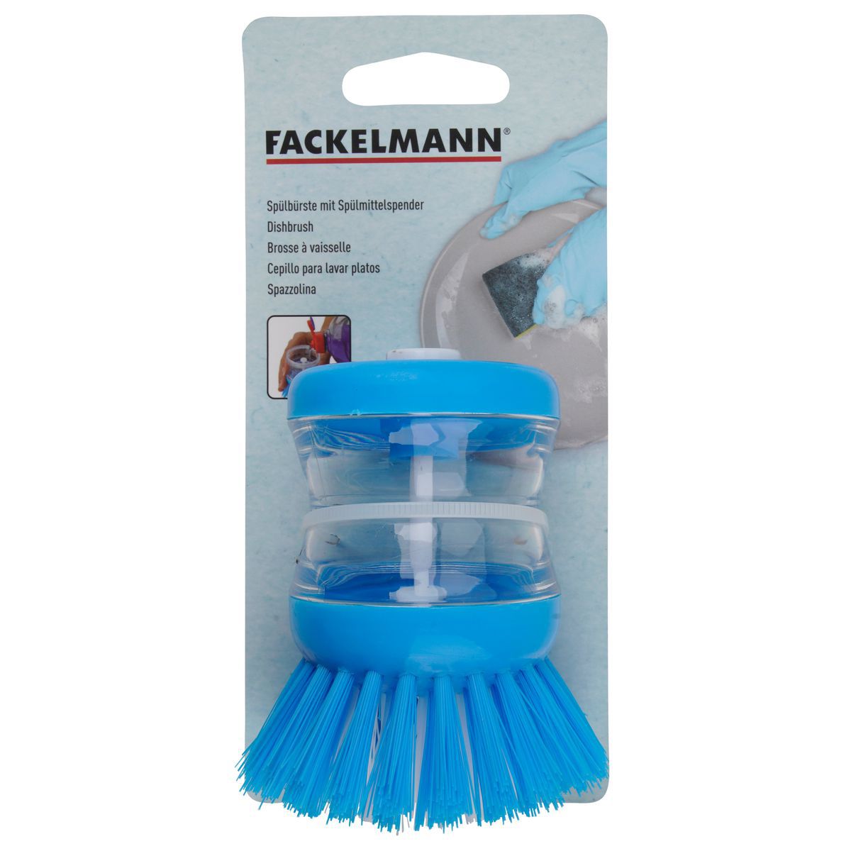 Brosse à vaisselle avec réservoir pour liquide vaisselle  Tecno Fackelmann - Mathon - 2