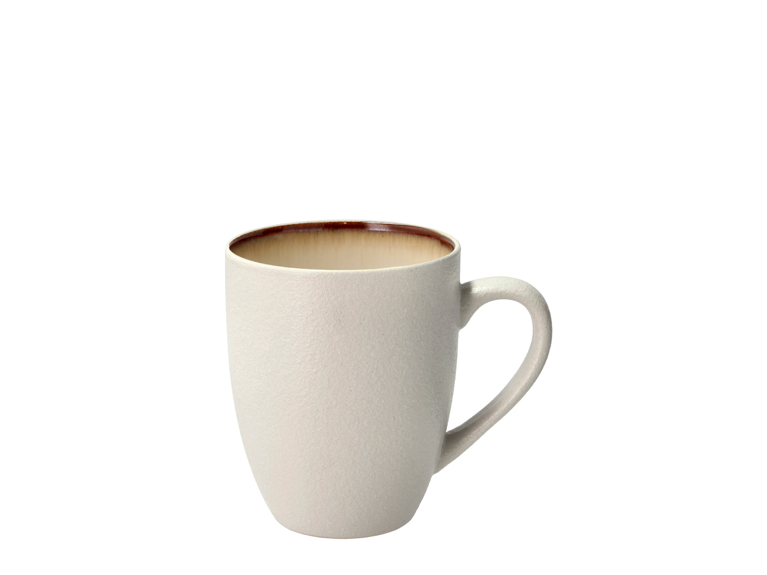 Mug Gastro en Grès Blanc/Crème Bitz - Mathon - 1
