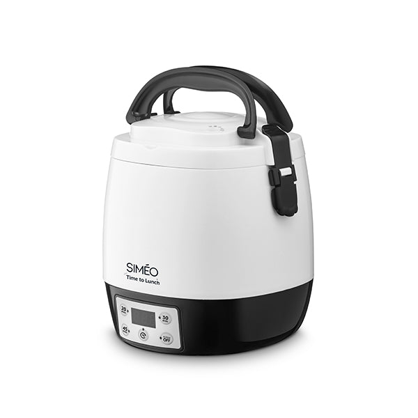 Lunch box électrique programmable 1,5 L 300 W blanc et noir Simeo - Mathon - 3