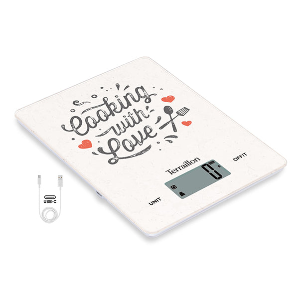 Balance de cuisine rechargeable 3 kg LCD Terraillon - Mathon - 3