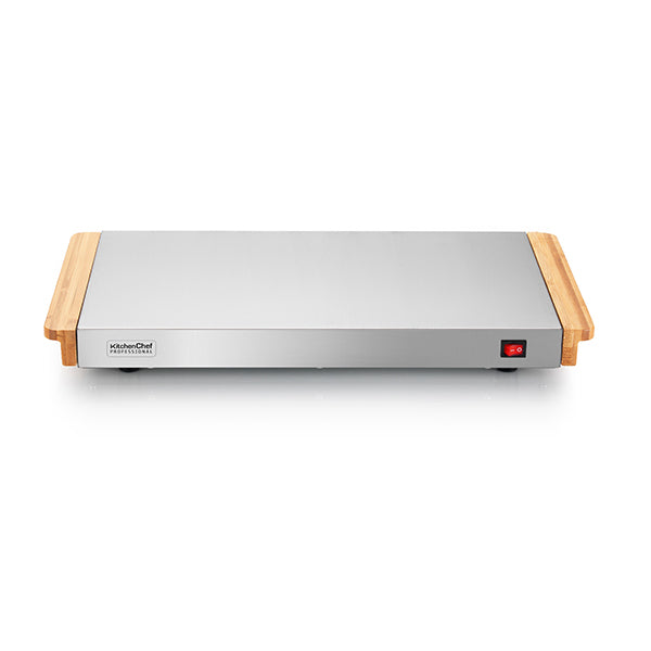 Chauffe plat électrique sans fil 40 cm 800 W KCPA2SD Kitchen Chef Professional - Mathon - 1