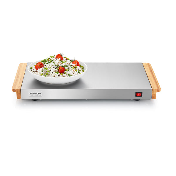 Chauffe plat électrique sans fil 40 cm 800 W KCPA2SD Kitchen Chef Professional - Mathon - 3