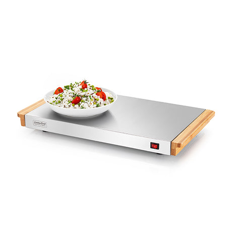 Chauffe plat électrique sans fil 40 cm 800 W KCPA2SD Kitchen Chef Professional - Mathon - 2