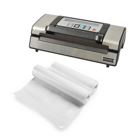 Lot appareil à emballer sous vide semi-pro VS5160 et 2 rouleaux de sachets à découper - Mathon - 1