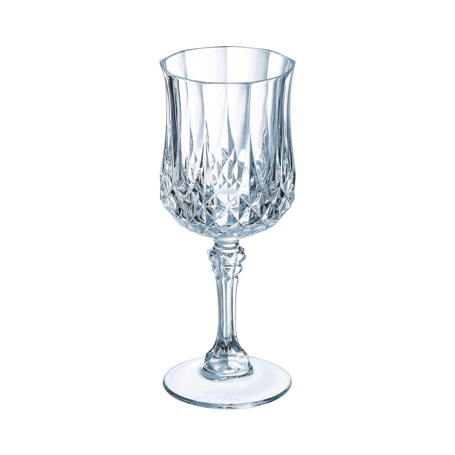 4 verres à pied 25cl Longchamp Cristal d