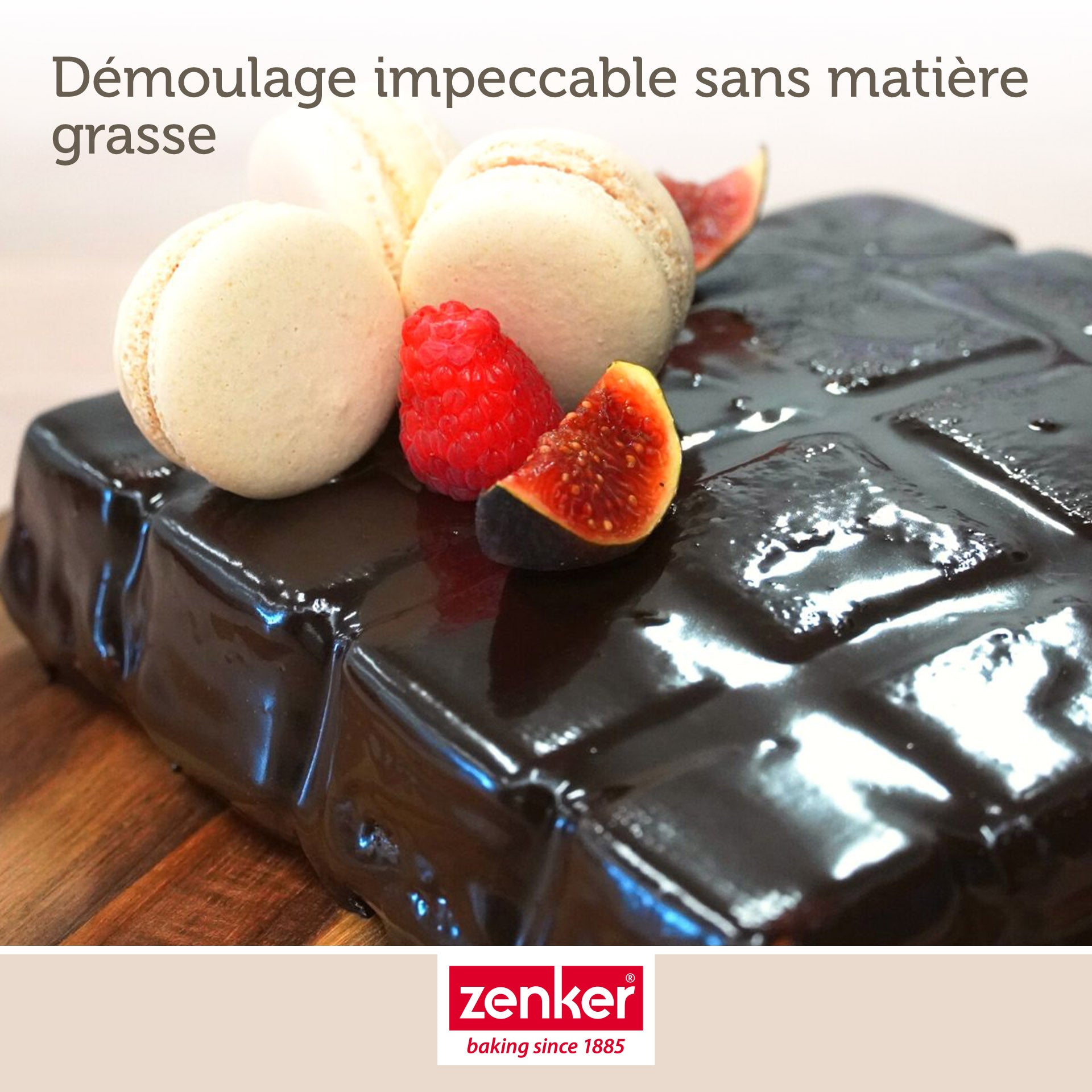 Moule à gâteaux en forme de tablette de chocolat 22 x 24 cm Zenker Silicone fibre de verre Zenker - Mathon - 4