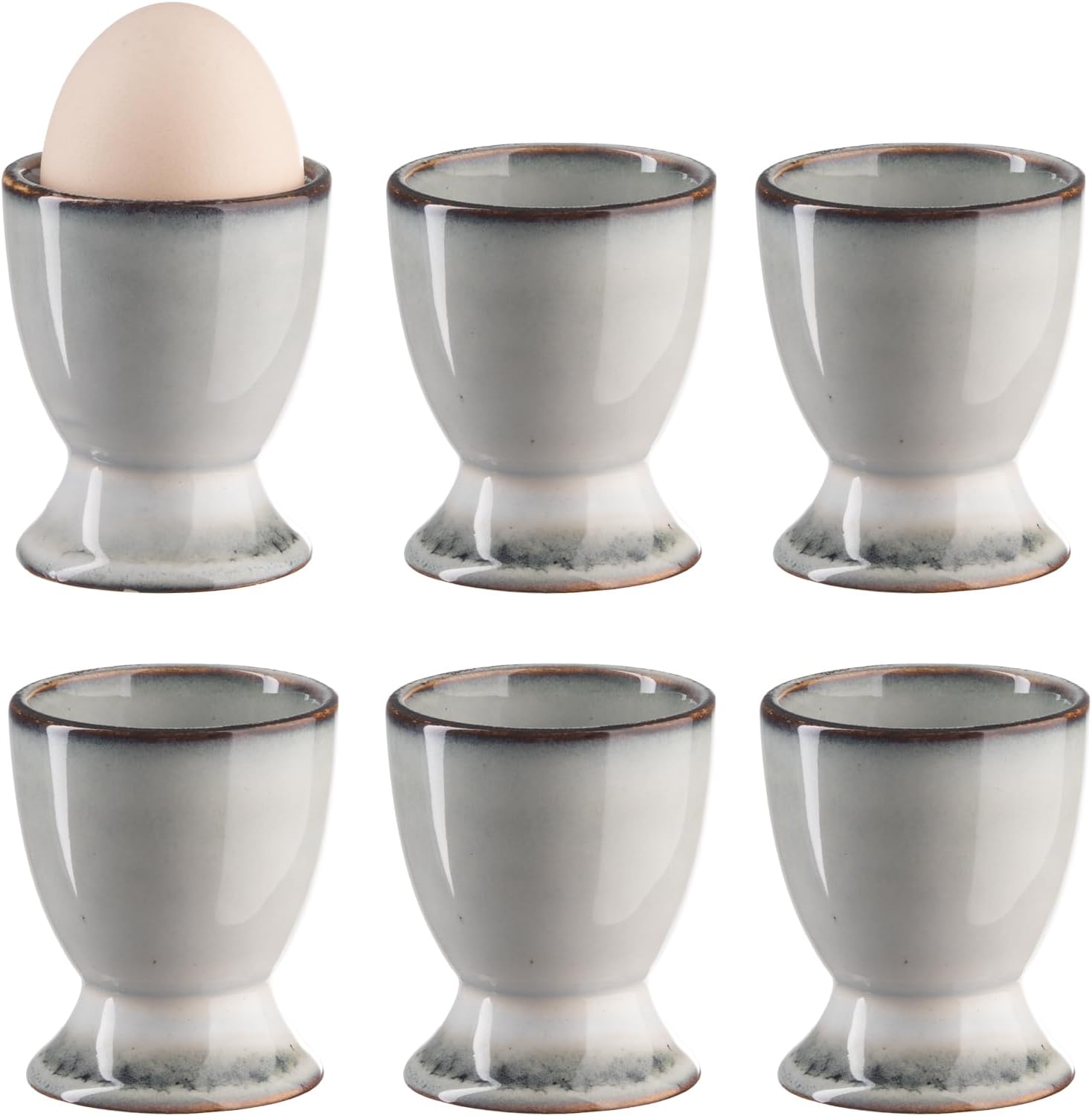 Coquetier en Céramique Peint à la Main Élégant Vendos85 - Mathon