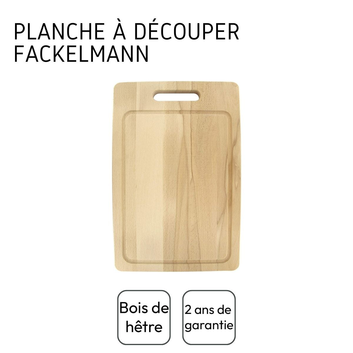 Planche à découper rectangulaire en bois 44 x 30 cm  Wood Edition Fackelmann - Mathon - 4