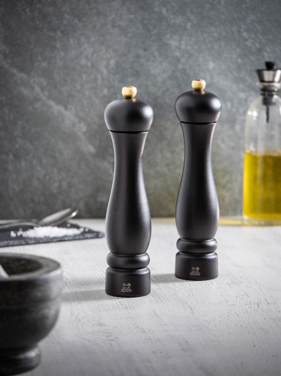 Clermont Duo de moulins à poivre et à sel Chocolat 24 cm Peugeot - Mathon - 6