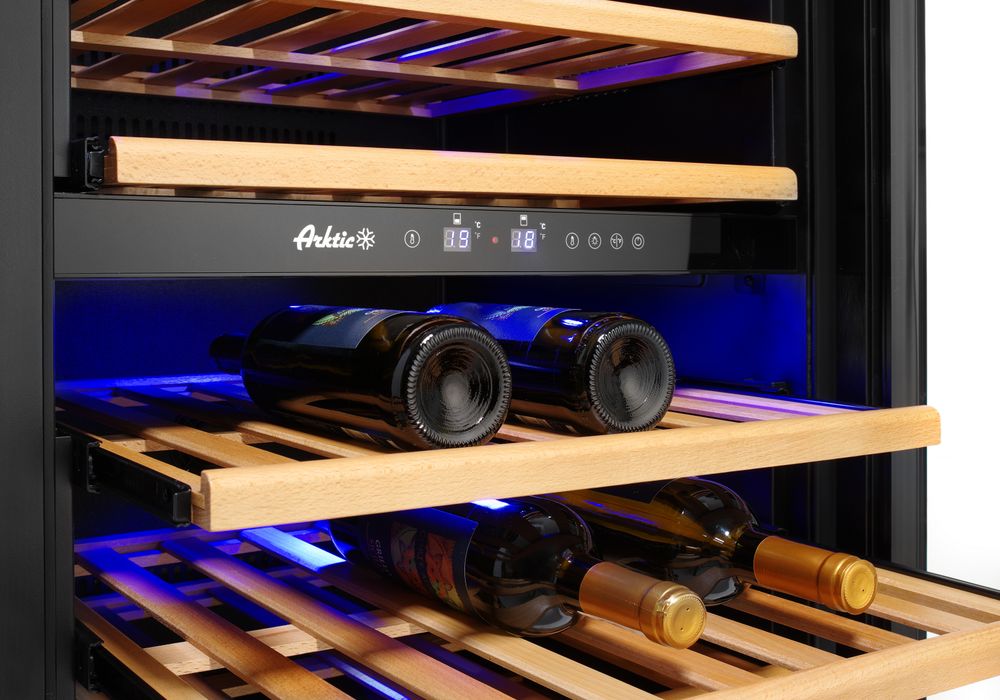 Cave à vin à double zone 72 bouteilles Arktic 232L - Hendi HENDI - Mathon - 3