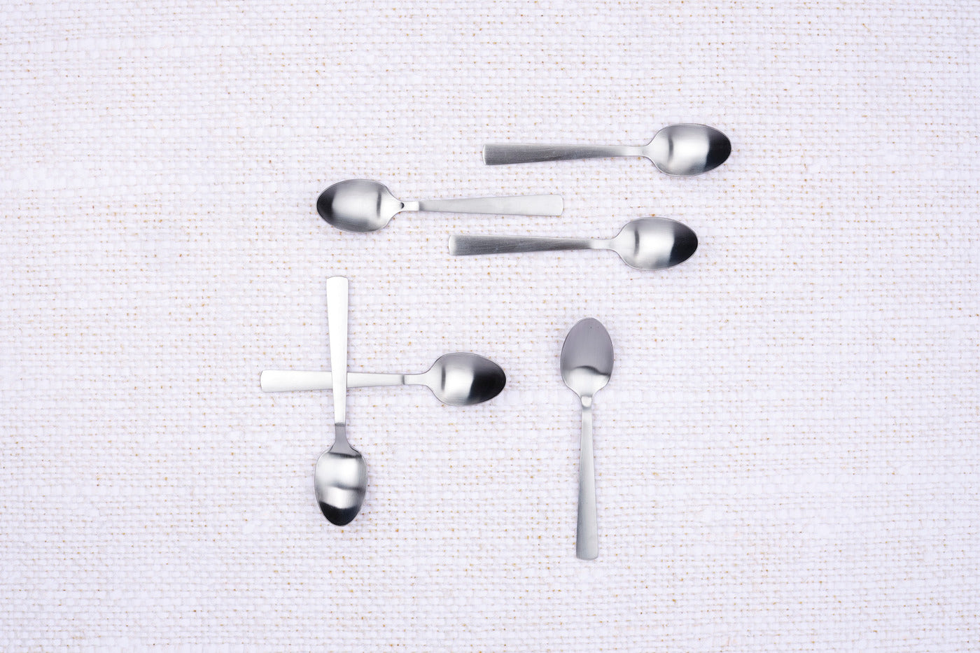 Lot de 6 petites cuillères en inox argent D Björn - Mathon - 3