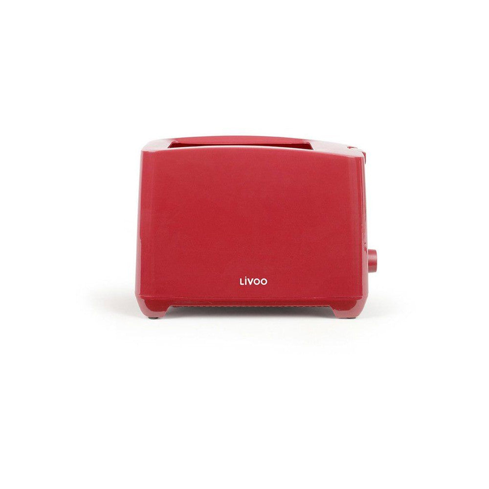 Grille-pain 2 Fentes - Livoo - Dod162rc - 750 W - Thermostat Réglable : 7 Niveaux - Rouge Livoo - Mathon - 1
