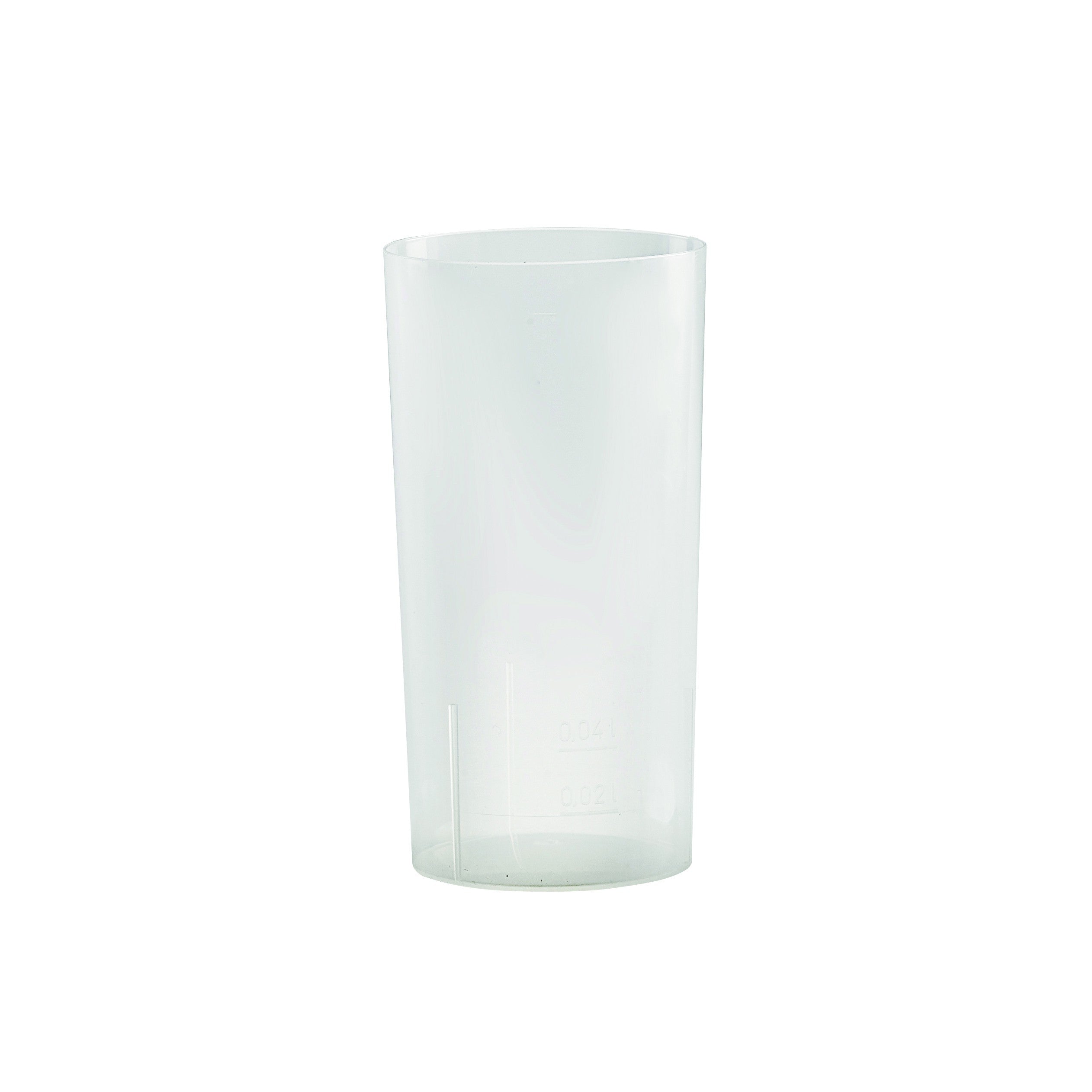 10Pcs - Verre longdrink plastique PP réutilisable "Optimal"   H108mm 215ml FirstPack - Mathon - 2