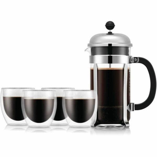 Cafetière à Piston Bodum Transparent 1 L (8 Unités) Bodum - Mathon