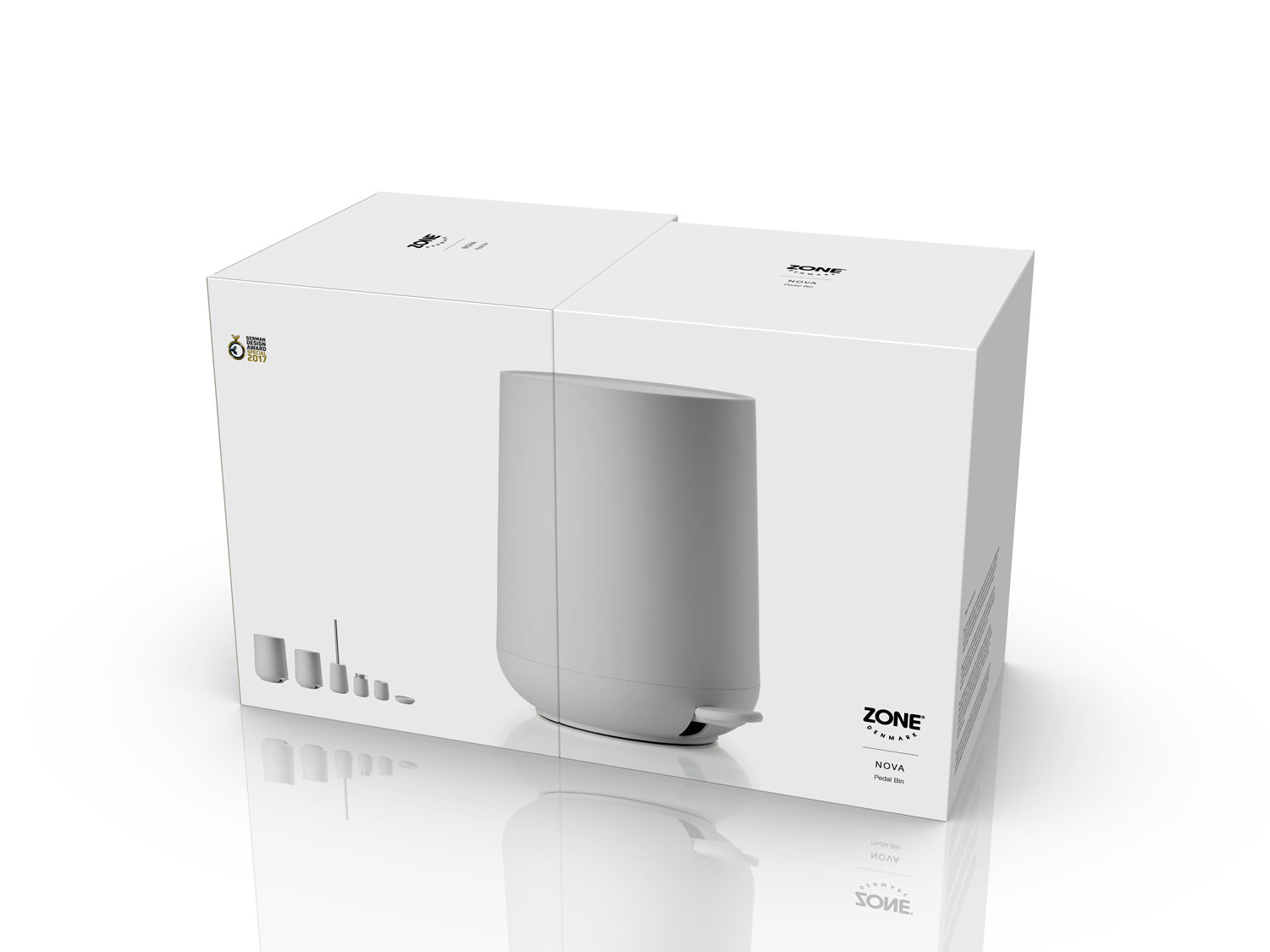 Poubelle à pédale NOVA en abs Gris clair Zone Denmark - Mathon - 5