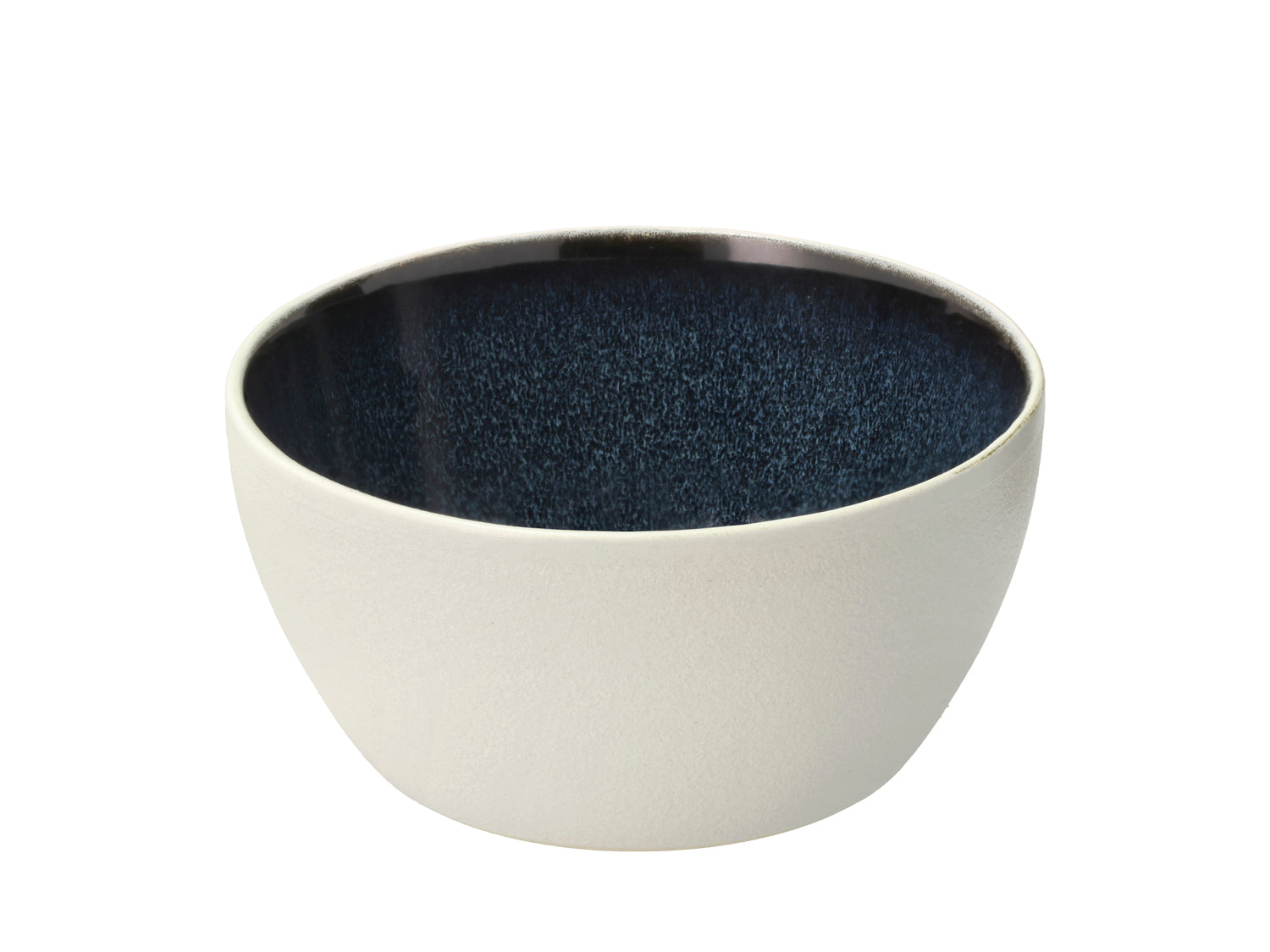 Bol Gastro en Grès Blanc/Bleu foncé Bitz - Mathon - 1