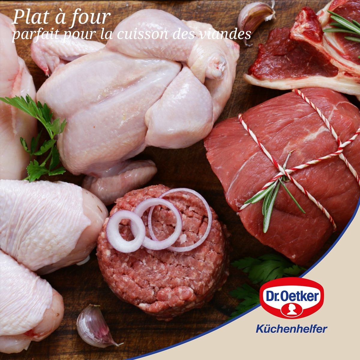Plat à four avec couvercle en acier émaillé 42 x 34 cm Dr. Oetker Back-Idee Kreativ Dr. Oetker - Mathon - 5