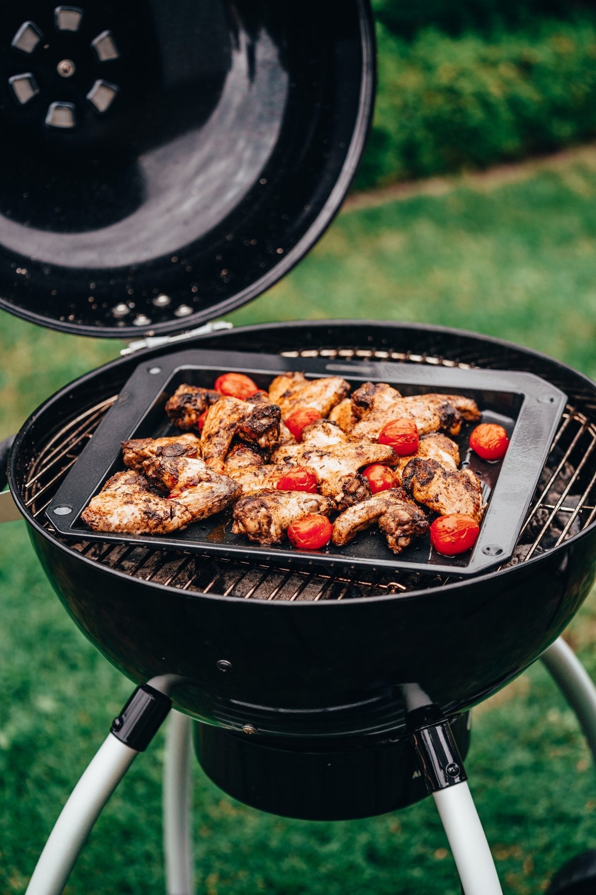 Plaque ondulée et perforée pour four et barbecue en tôle 38 x 33 cm  Barbecue FM Professional - Mathon - 6