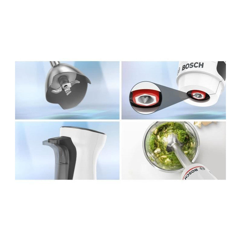 Mixeur Plongeant -   - Msm4w410 Ergomaster - Moteur 800w - 4 Lames Quattroblade - Levier Vitesses A Gachette + Turbo Bosch - Mathon - 3