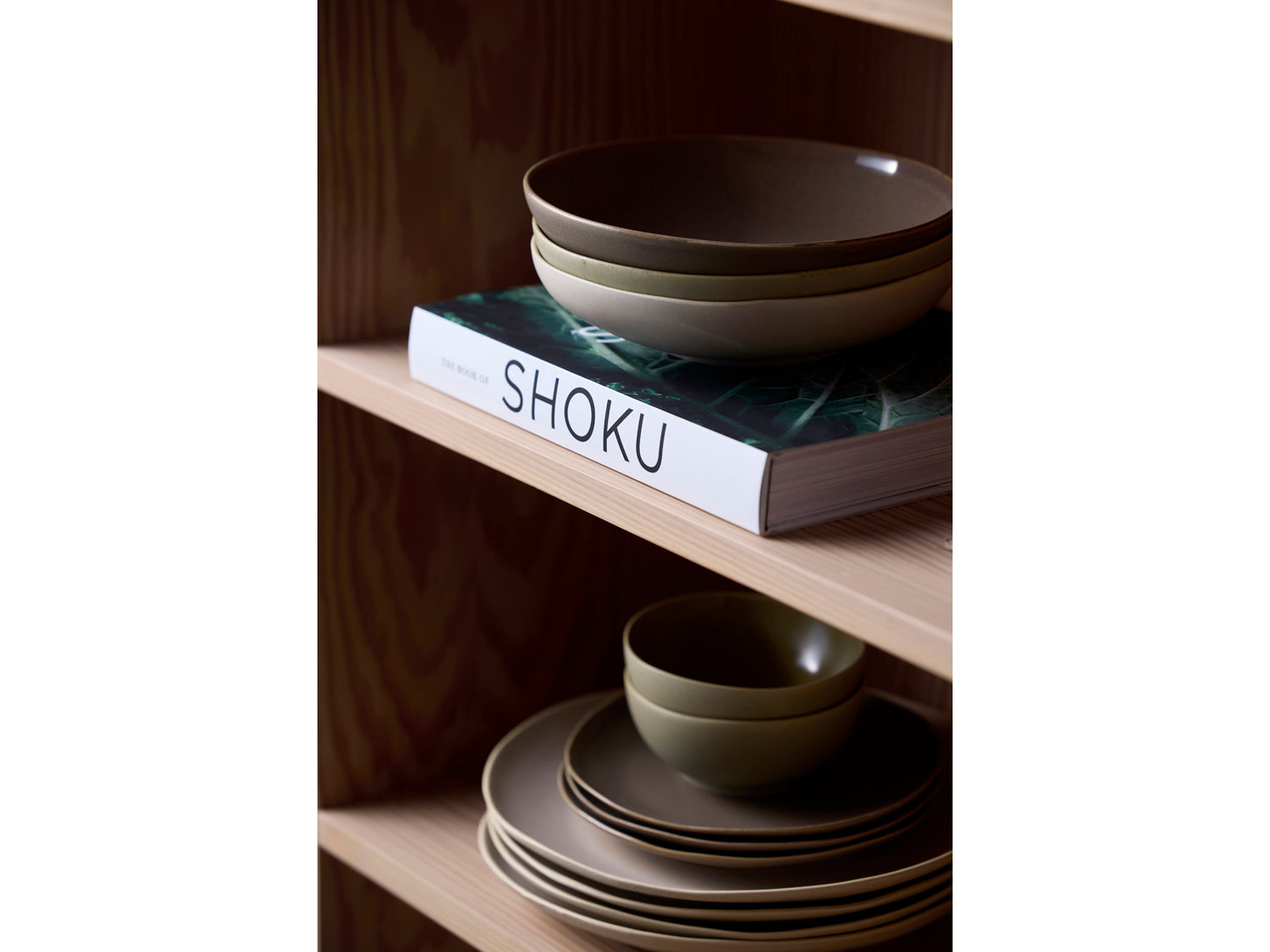 Assiette plate Shoku en Grès Marron chaud Villa Collection - Mathon - 6