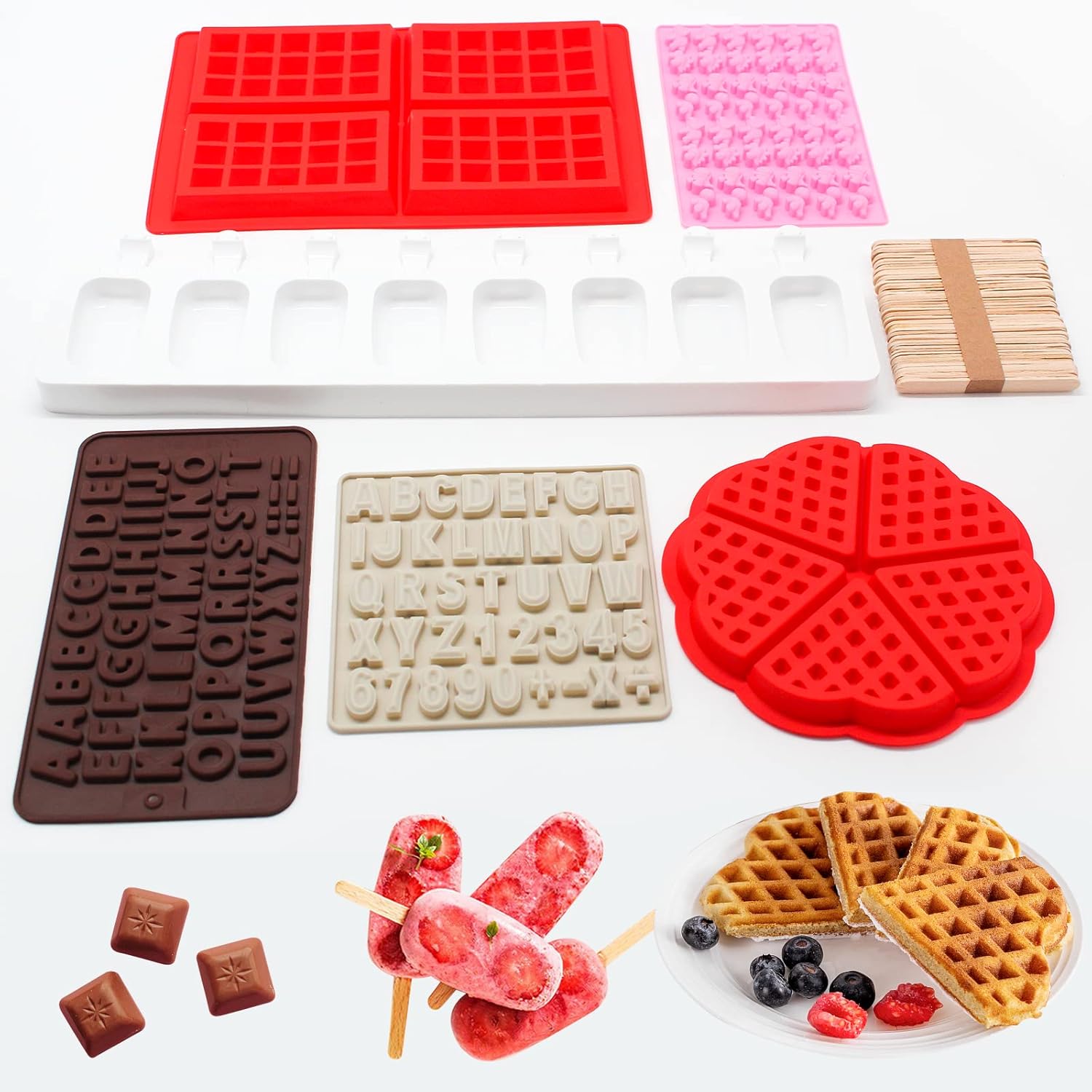 Moules en silicone en forme de lettres et de chiffres Vendos85 - Mathon