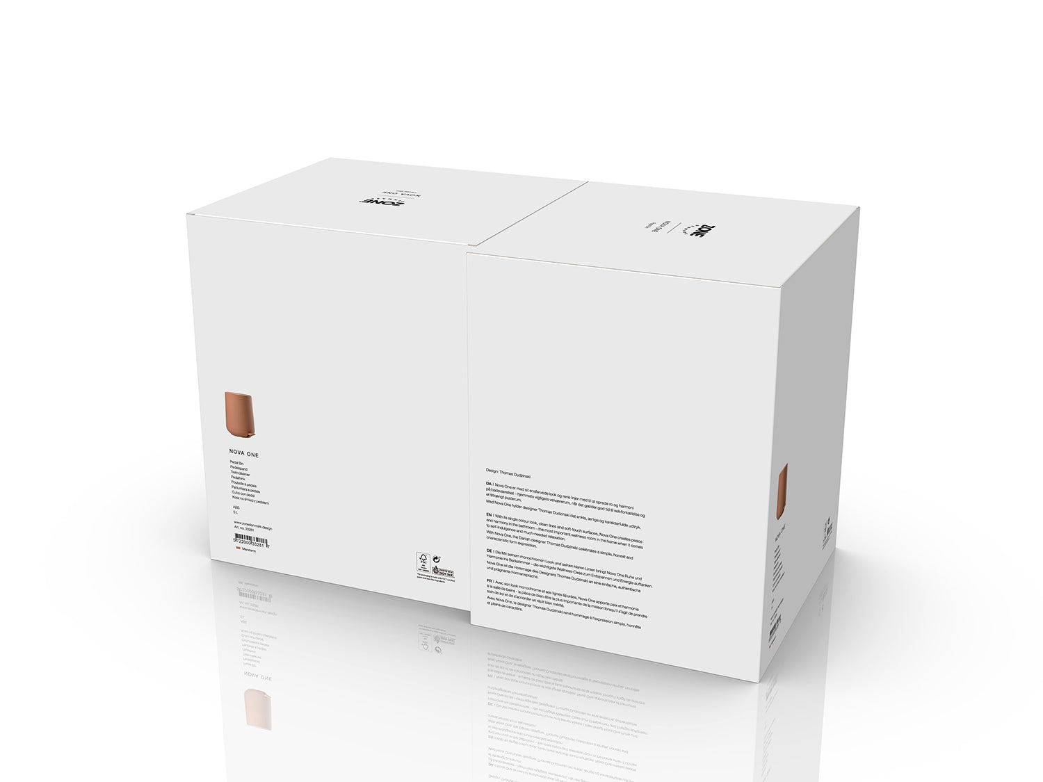 Poubelle à pédale NOVA en abs Mandarine Zone Denmark - Mathon - 6