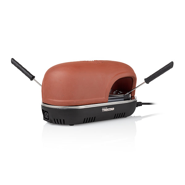 Four à pizza électrique 2 personnes Pizza Festa Connect 530 W marron Tristar - Mathon - 1