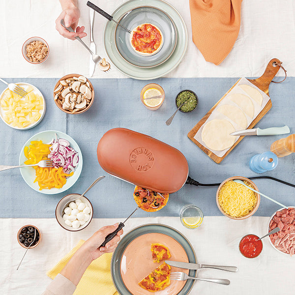 Four à pizza électrique 2 personnes Pizza Festa Connect 530 W marron Tristar - Mathon - 2