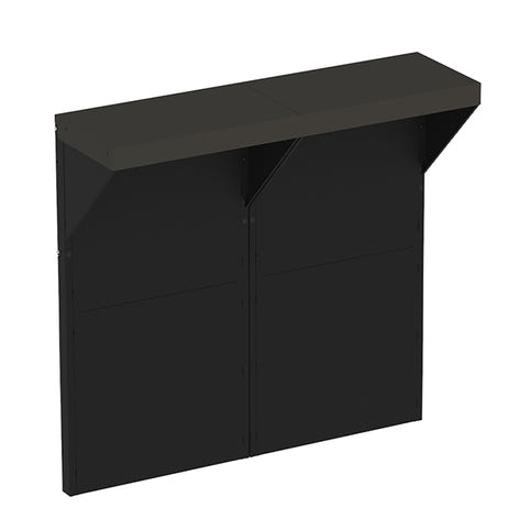 Modulo comptoir bar 120 cm gris cargo ENO - Mathon - 2