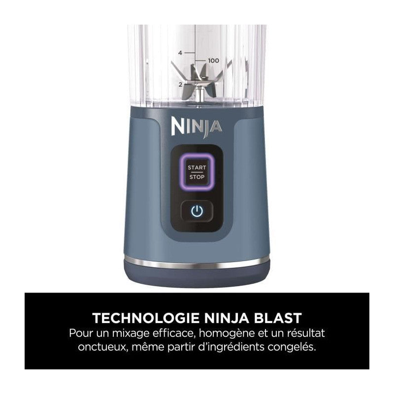 Blender Portable Sans Fil Ninja Blast - Bleu Denim - Bc151eunv Ninja - Mathon - 5