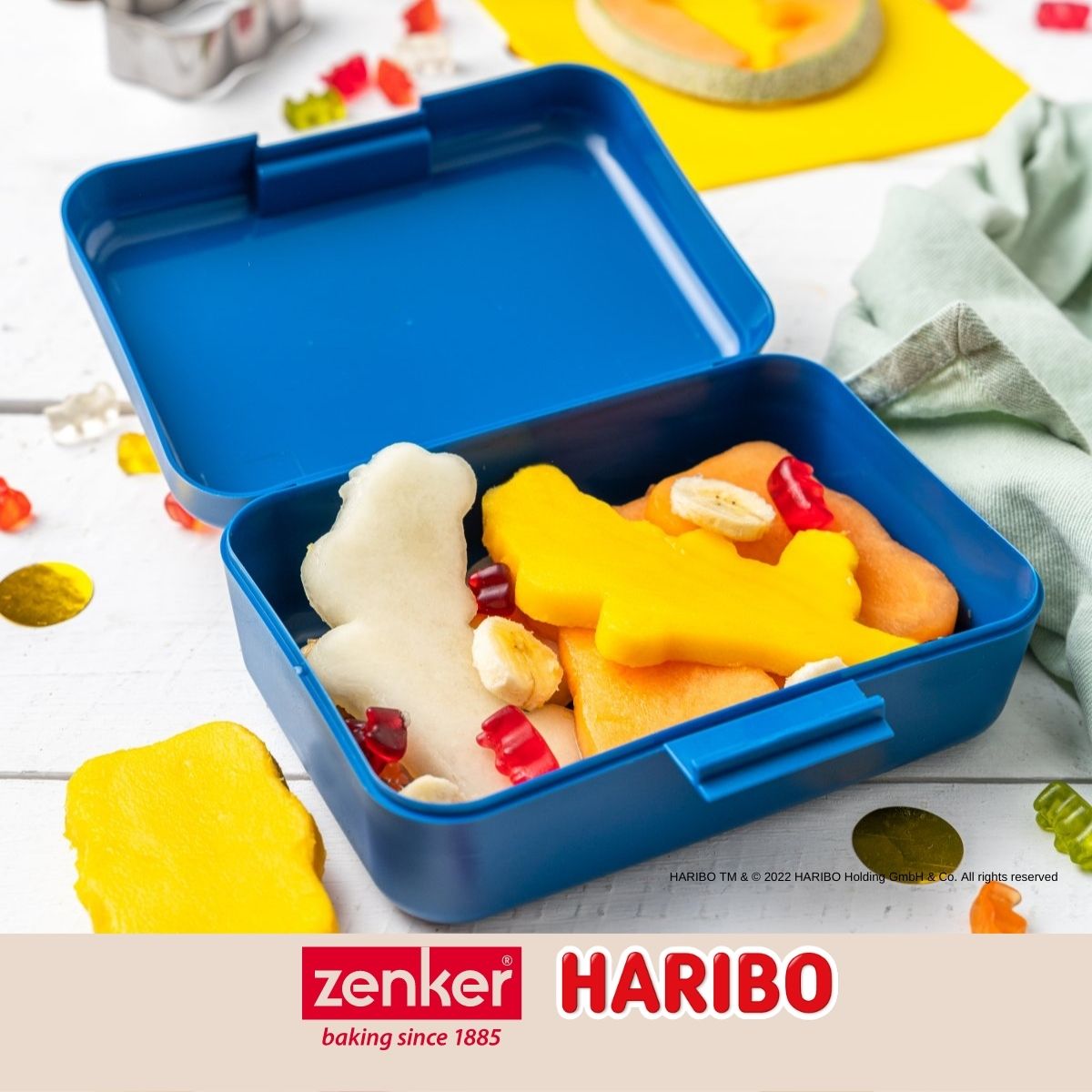 Boîte alimentaire avec couvercle en plastique 16,5 x 11,5 cm Zenker Haribo Zenker - Mathon - 5