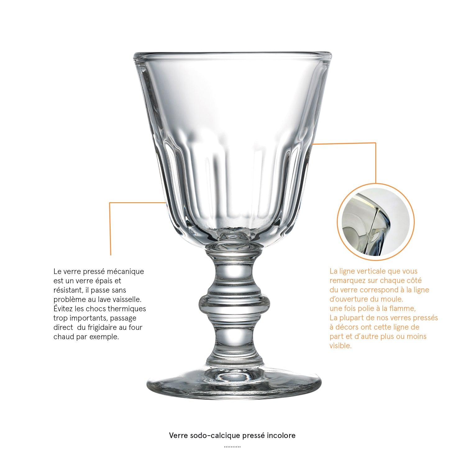 Lot de 6 verres à pied à eau La Rochère - Mathon - 4