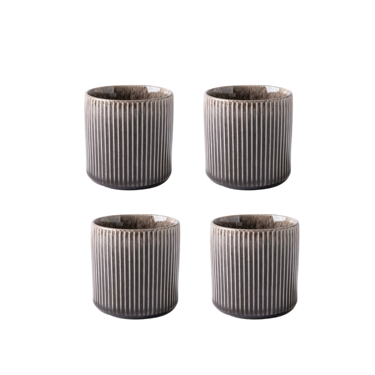 Lot de 4 tasses marron - "Cappuccino" Laguiole Cuisson - Mathon - 2